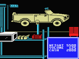 4x4 Off-Road Racing (MSX) screenshot: The garage