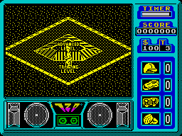 720º (ZX Spectrum) screenshot: Choose a level