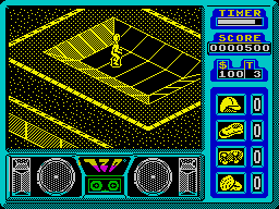 720º (ZX Spectrum) screenshot: Down low