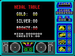 720º (ZX Spectrum) screenshot: No success there