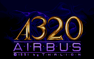 A320 Airbus: Edition Europa (Atari ST) screenshot: Title screen