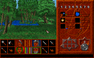 Abandoned Places 2 (Amiga) screenshot: Finally out in the open air.