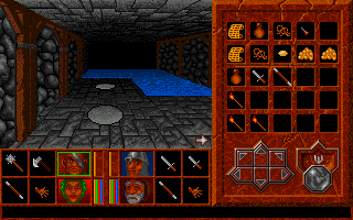 Abandoned Places 2 (Amiga) screenshot: I wonder what will happen if we step on these pressure plates?