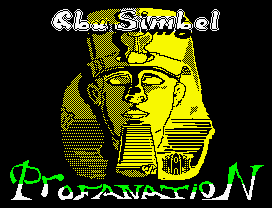 Abu Simbel Profanation (ZX Spectrum) screenshot: Title Screen