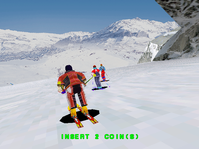 Alpine Racer 2 (Arcade) screenshot: Demo mode