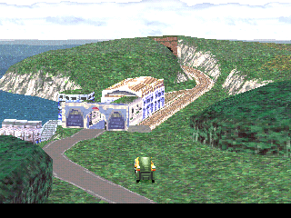 Final Fantasy VIII (PlayStation) screenshot: Cool, we can drive a vehicle!