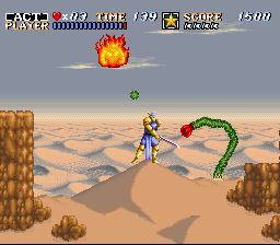ActRaiser (SNES) screenshot: Desert stage