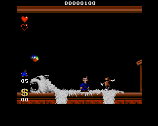 The Addams Family (Amiga) screenshot: Rug