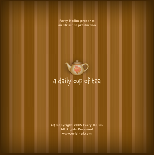 A Daily Cup of Tea (Browser) screenshot: Title screen
