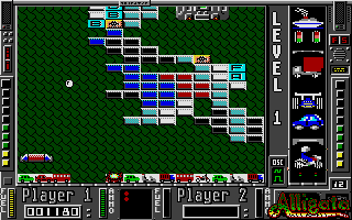 Addicta Ball (Atari ST) screenshot: A path upwards has been cleared