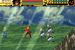 Advance Guardian Heroes (Game Boy Advance) screenshot: Fight some minions.