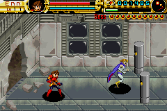 Advance Guardian Heroes (Game Boy Advance) screenshot: Fight a villain.