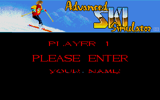 Professional Ski Simulator (Atari ST) screenshot: Title screen