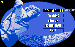 Advantage Tennis (Amiga) screenshot: Tennis Match options