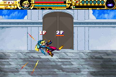 Advance Guardian Heroes (Game Boy Advance) screenshot: Get some practice in practice mode.