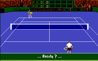 Advantage Tennis (Amiga) screenshot: I'm ready!