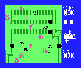 Adven'chuta! (MSX) screenshot: Starting out on level 1