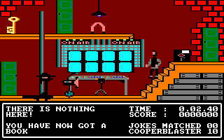 The Adventures of Bond... Basildon Bond (Amstrad CPC) screenshot: The control room