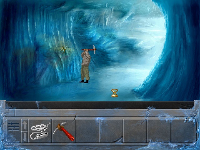 The Infinity String (Windows) screenshot: There must be something behind this wall of ice...