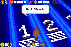 The Adventures of Jimmy Neutron: Boy Genius Vs. Jimmy Negatron (Game Boy Advance) screenshot: The first is Dark Streets