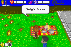 The Adventures of Jimmy Neutron: Boy Genius Vs. Jimmy Negatron (Game Boy Advance) screenshot: I can enter Cindy's Dreams.