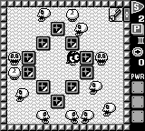 Adventures of Lolo (Game Boy) screenshot: Lots of skulls (Japanese version)