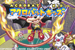 Aero the Acro-Bat (Game Boy Advance) screenshot: Japanese title screen
