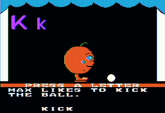 Screenshot of Romper Room's I Love My Alphabet (Apple II, 1984) - MobyGames