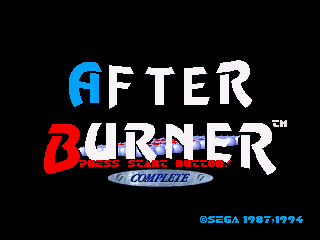 After Burner II (SEGA 32X) screenshot: Title screen