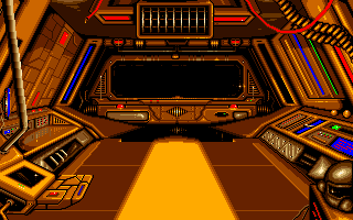 A.G.E. (Amiga) screenshot: Your ship interior