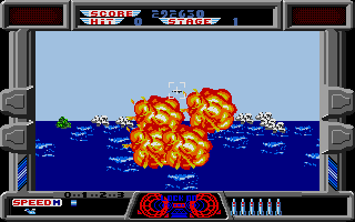After Burner II (Atari ST) screenshot: Blown to smithereens