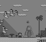 Maru's Mission (Game Boy) screenshot: A swarm of strangeness