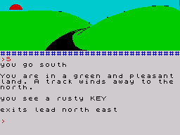 Invincible Island (ZX Spectrum) screenshot: Green land