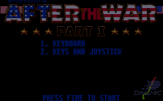 After the War (Amiga) screenshot: The title screen.