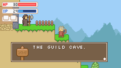Ainevoltas II (Windows) screenshot: Joining the guild is optional.