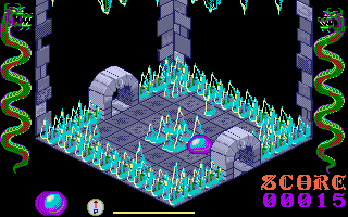 Airball (Amiga) screenshot: A lot of ice.