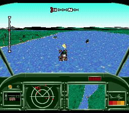AH-3: ThunderStrike (SEGA CD) screenshot: Patroling the Panama Canal