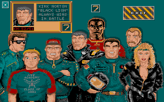 Airstrike USA (Amiga) screenshot: What kind of pilot are you?