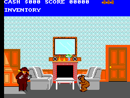 ALF (SEGA Master System) screenshot: Hey, I just wanted to sit in the armchair...
