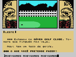 A Lenda da Gávea (MSX) screenshot: Golf club