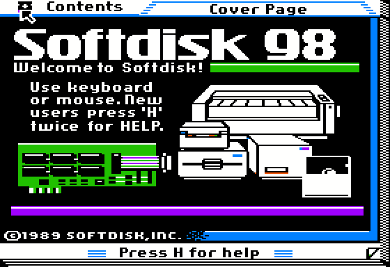 Alfredo's Stupendous Surprise (Apple II) screenshot: softdisk 98 issue - alfredo's on this one