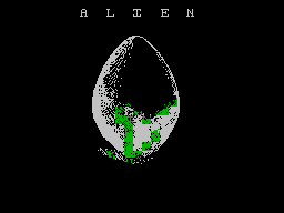 Alien (ZX Spectrum) screenshot: Loading screen