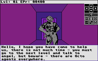 Alien Fires: 2199 AD (Atari ST) screenshot: Conversation