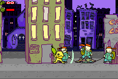 Alien Hominid (Game Boy Advance) screenshot: Aww, jump rope!