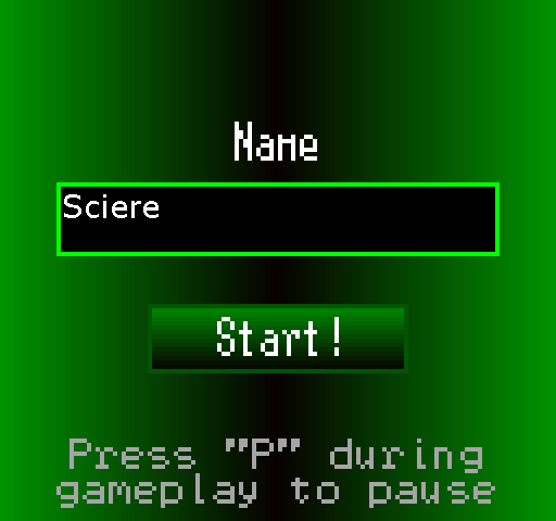 Alien Assault (Windows) screenshot: Enter your name for the high scores list.