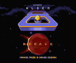 Alien 8 Remake (MSX) screenshot: Title screen
