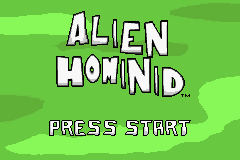 Alien Hominid (Game Boy Advance) screenshot: Title screen