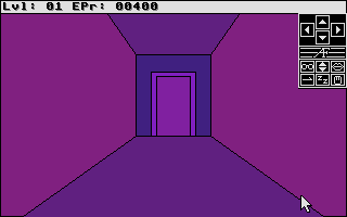 Alien Fires: 2199 AD (Atari ST) screenshot: A corridor