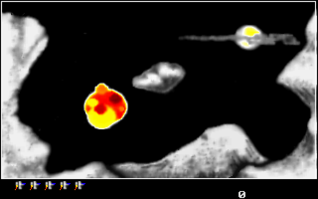 Alien Worlds (DOS) screenshot: The Astronaut dies!