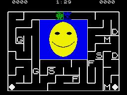 Alphabet Zoo (ZX Spectrum) screenshot: Two players, simultaneous.